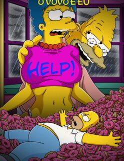 Vovô Simpson tarado espiando
